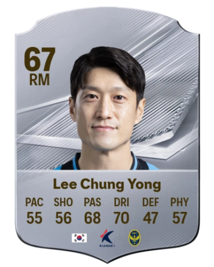 Lee Chung Yong 67 Common RM FC 26 card