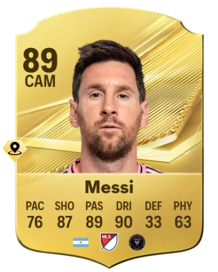 Messi 89 Common CAM FC 26 card