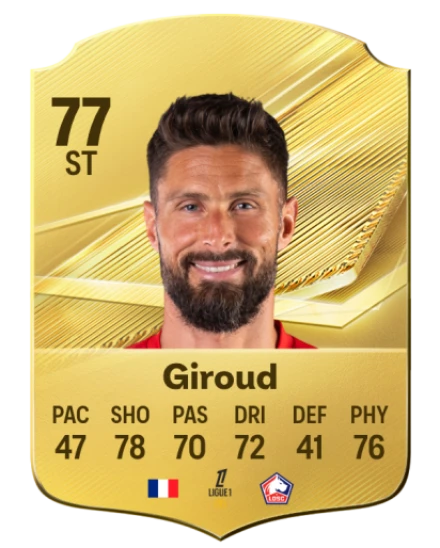 Giroud 77 Common ST FC 26 card
