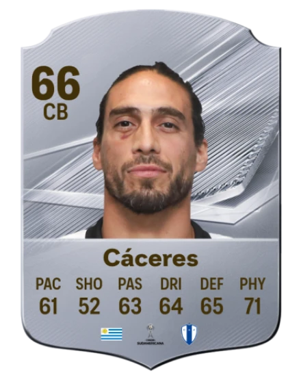 Cáceres 66 Silver CB FC 27 card