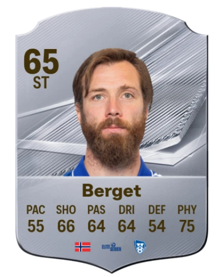 Berget 65 Silver ST FC 27 card