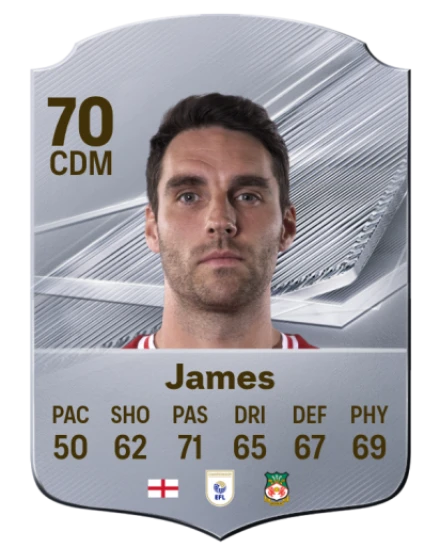James 70 Silver CDM FC 27 card