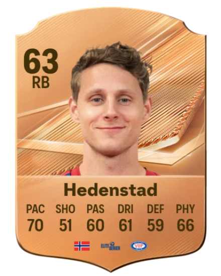 Hedenstad 63 Bronze RB FC 27 card