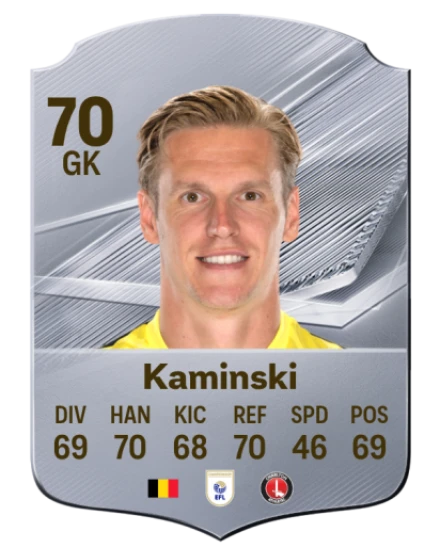 Kaminski 70 Rare GK FC 26 card