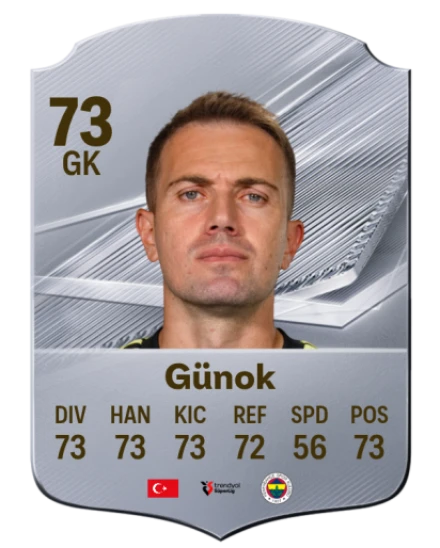 Günok 73 Silver GK FC 27 card