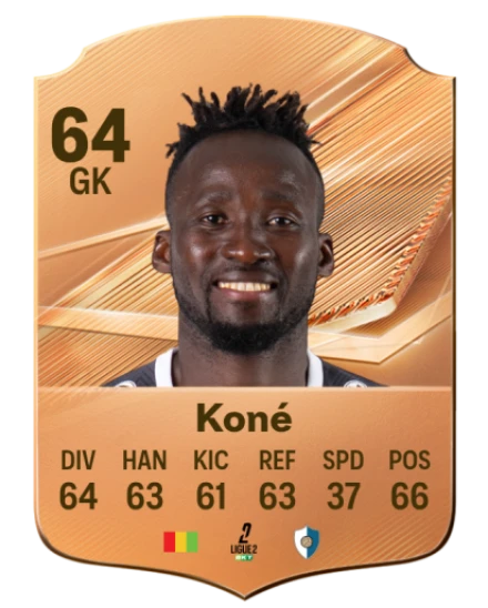 Koné 64 Common GK FC 26 card