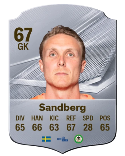 Sandberg 67 Common GK FC 26 card