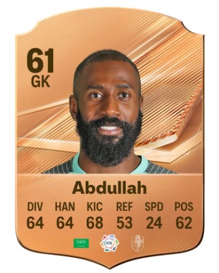 Abdullah 61 Bronze GK FC 27 card