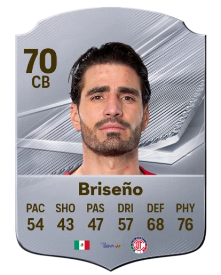 Briseño 70 Silver CB FC 27 card