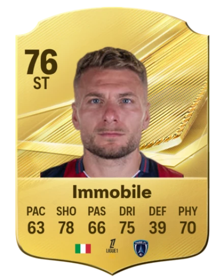Immobile 76 Rare ST FC 26 card