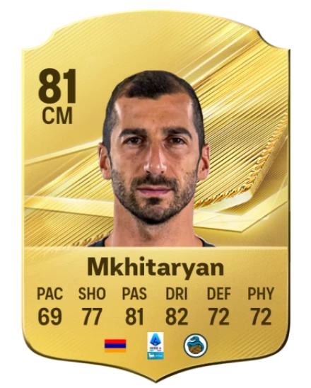 Mkhitaryan 81 Gold CM FC 27 card