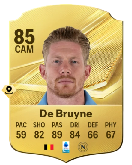 De Bruyne 85 Common CAM FC 26 card
