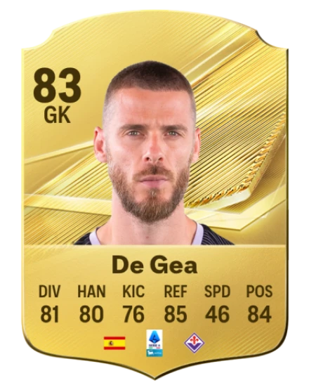 De Gea 83 Common GK FC 26 card