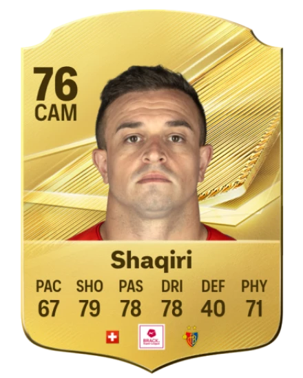 Shaqiri 76 Common CAM FC 26 card