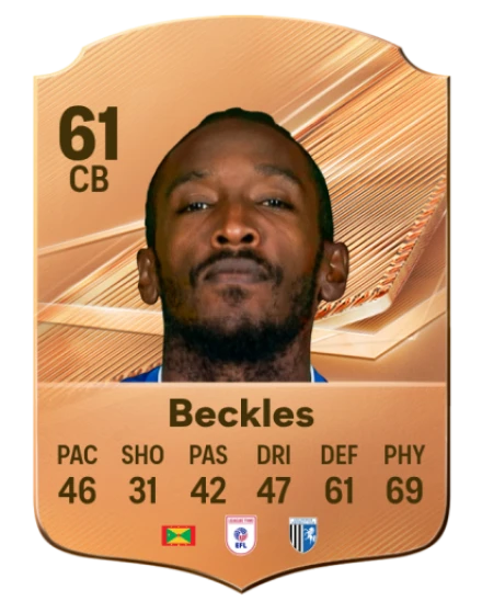 Beckles 61 Common CB FC 26 card