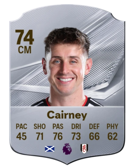 Cairney 74 Silver CM FC 27 card