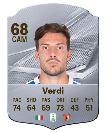 Verdi 68 Common CAM FC 26 card