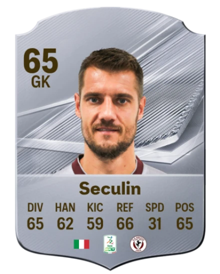 Seculin 65 Silver GK FC 27 card