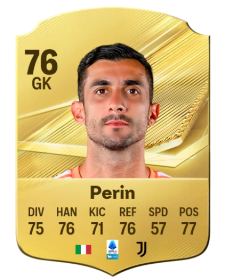Perin 76 Gold GK FC 27 card