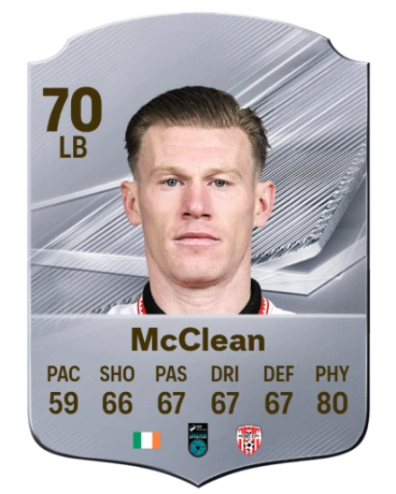 McClean 70 Common LB FC 26 card