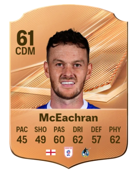 McEachran 61 Bronze CDM FC 27 card