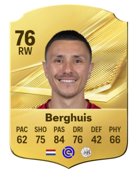 Berghuis 76 Common RW FC 26 card