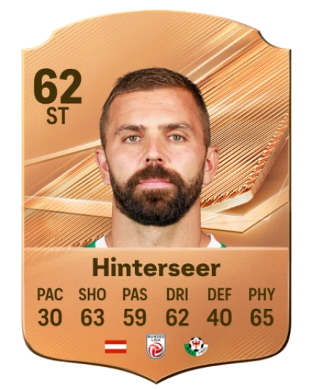 Hinterseer 62 Bronze ST FC 27 card