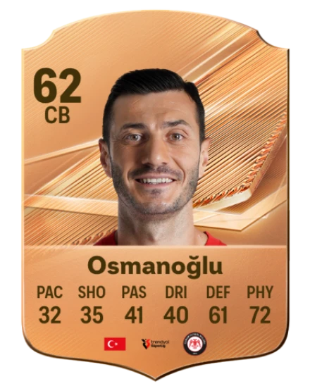 Osmanoğlu 62 Bronze CB FC 27 card