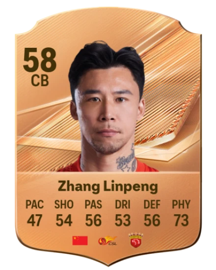 Zhang Linpeng 58 Bronze CB FC 27 card