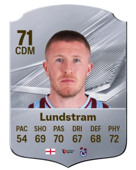 Lundstram 71 Silver CDM FC 27 card
