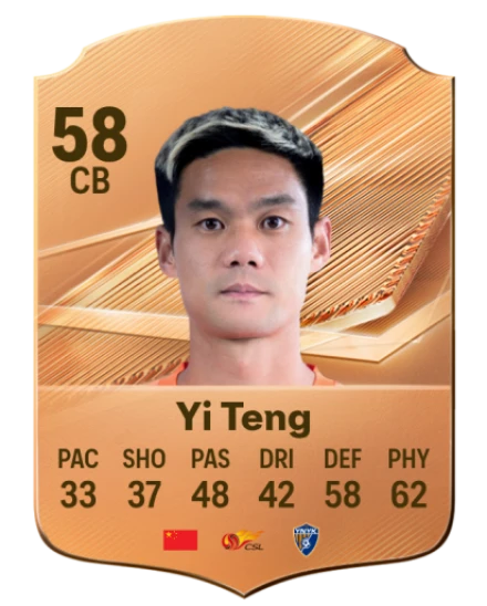 Yi Teng 58 Bronze CB FC 27 card