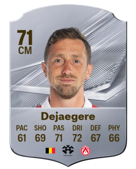 Dejaegere 71 Common CM FC 26 card