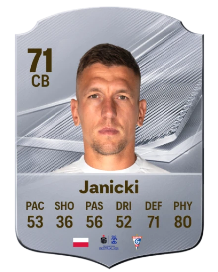 Janicki 71 Common CB FC 26 card