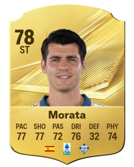 Morata 78 Gold ST FC 27 card