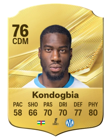 Kondogbia 76 Common CDM FC 26 card