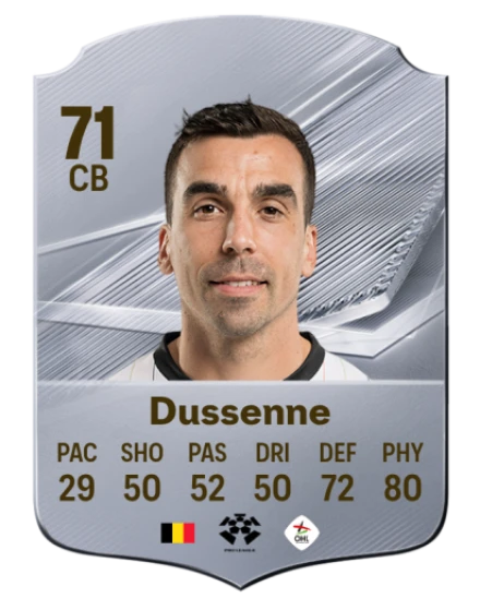 Dussenne 71 Common CB FC 26 card