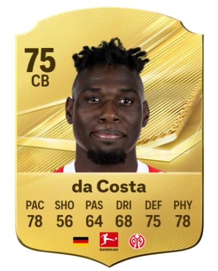 da Costa 75 Common CB FC 26 card