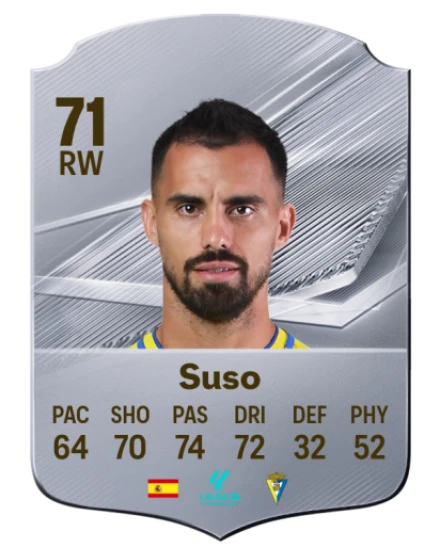 Suso 71 Rare RW FC 26 card