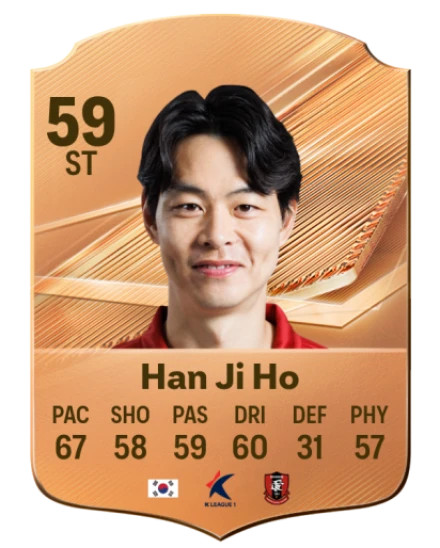 Han Ji Ho 59 Bronze ST FC 27 card