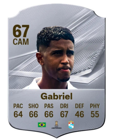 Gabriel 67 Silver CAM FC 27 card