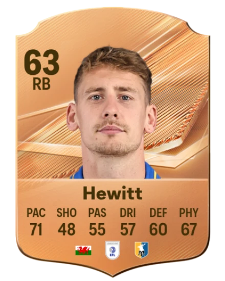 Hewitt 63 Common RB FC 26 card