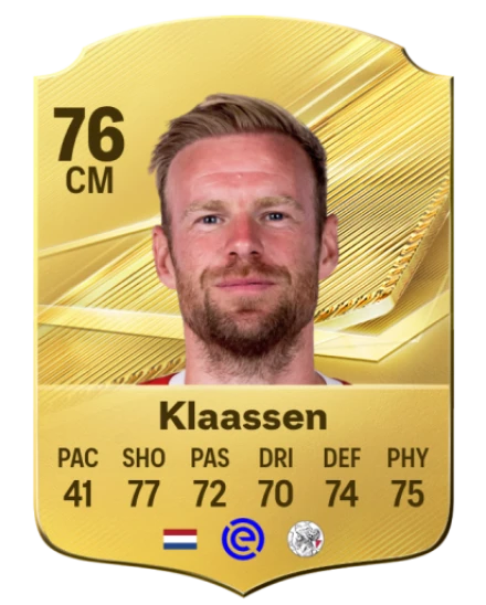 Klaassen 76 Common CM FC 26 card