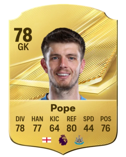 Pope 78 Common GK FC 26 card