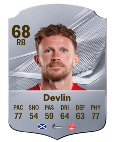 Devlin 68 Common RB FC 26 card