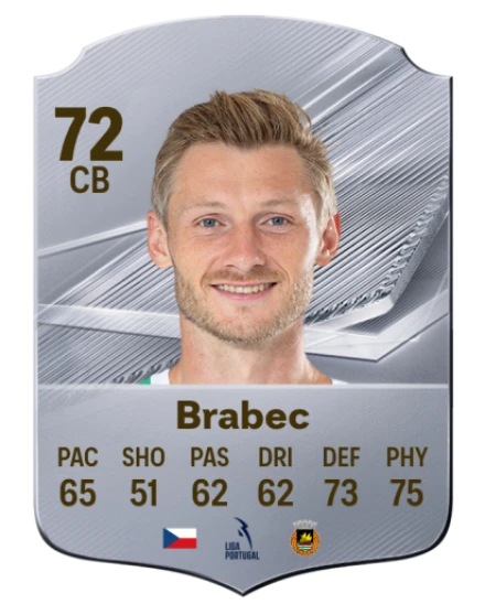 Brabec 72 Common CB FC 26 card