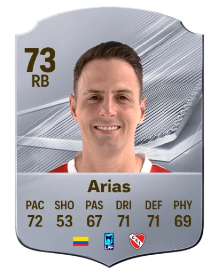 Arias 73 Common RB FC 26 card