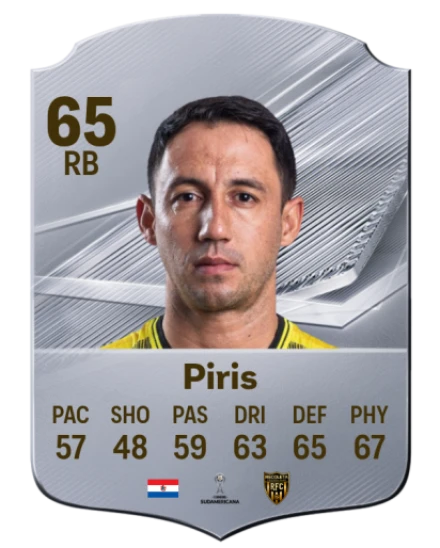 Piris 65 Silver RB FC 27 card