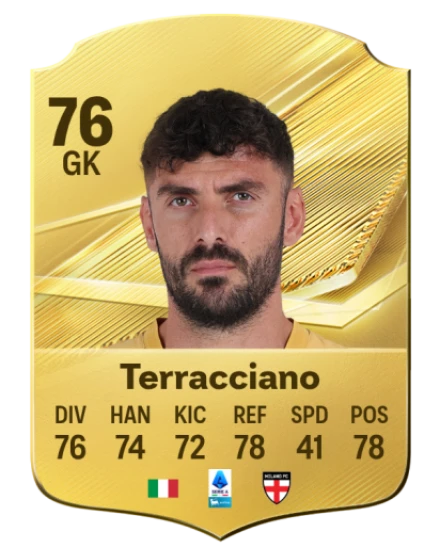 Terracciano 76 Gold GK FC 27 card