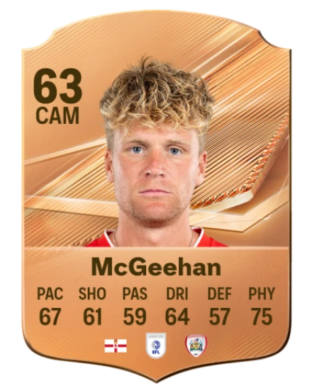 McGeehan 63 Bronze CAM FC 27 card