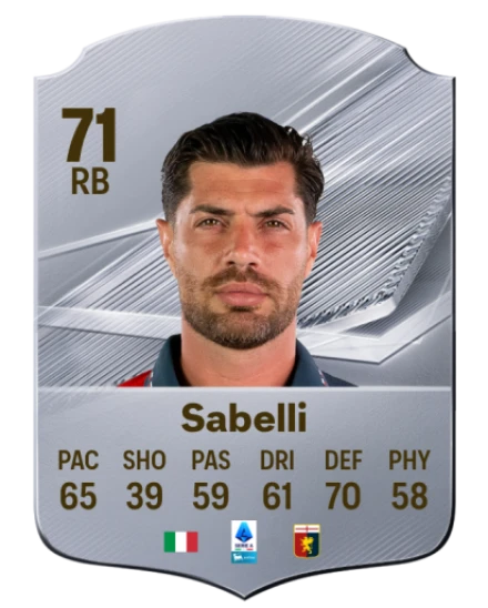 Sabelli 71 Common RB FC 26 card